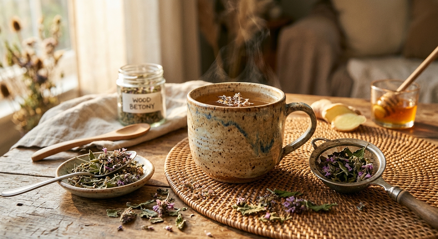 Wood Betony Tea: The Forgotten Nervine for Deep Rest and a Quiet Mind