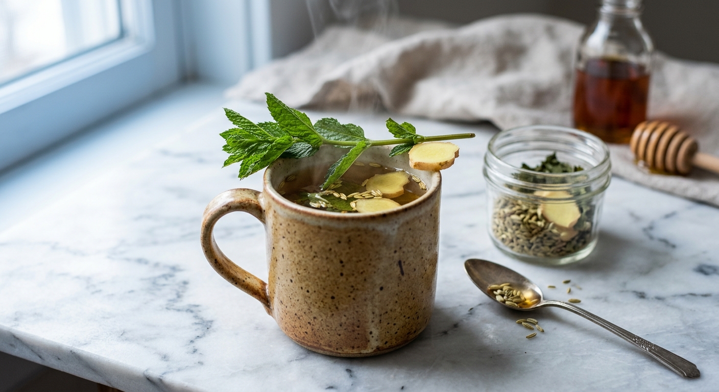 Sluggish Digestion Tea: A Warming Herbal Blend to Get Things Moving
