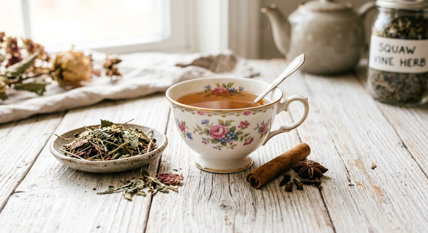 Squaw Vine Tea: The Traditional Women's Herb for Reproductive Wellness