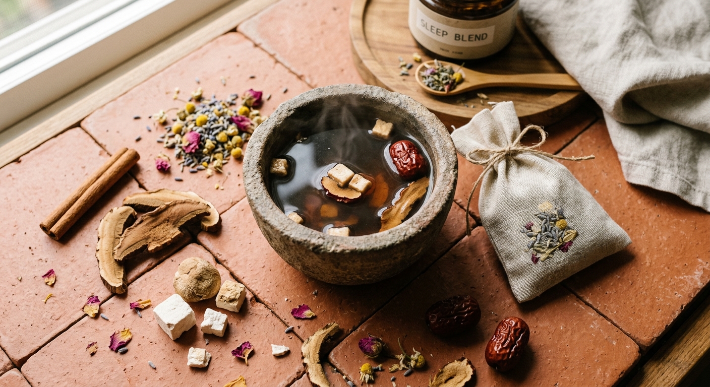 Reishi and Poria Mushroom Sleep Blend Tea: The Ancient Formula for Deep, Restorative Rest