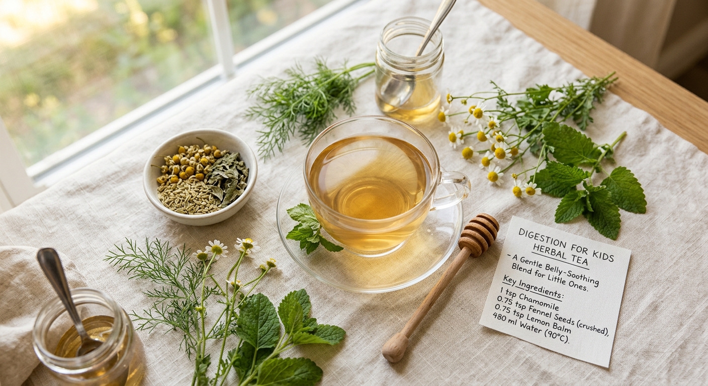Digestion for Kids Herbal Tea: A Gentle Belly-Soothing Blend for Little Ones