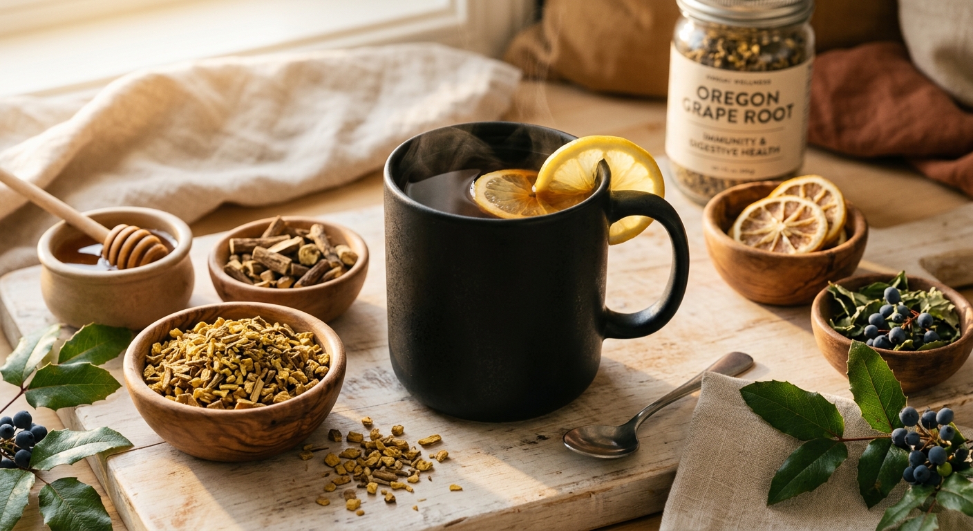 Oregon Grape Root Tea: The Bitter Powerhouse for Immunity and Digestive Health