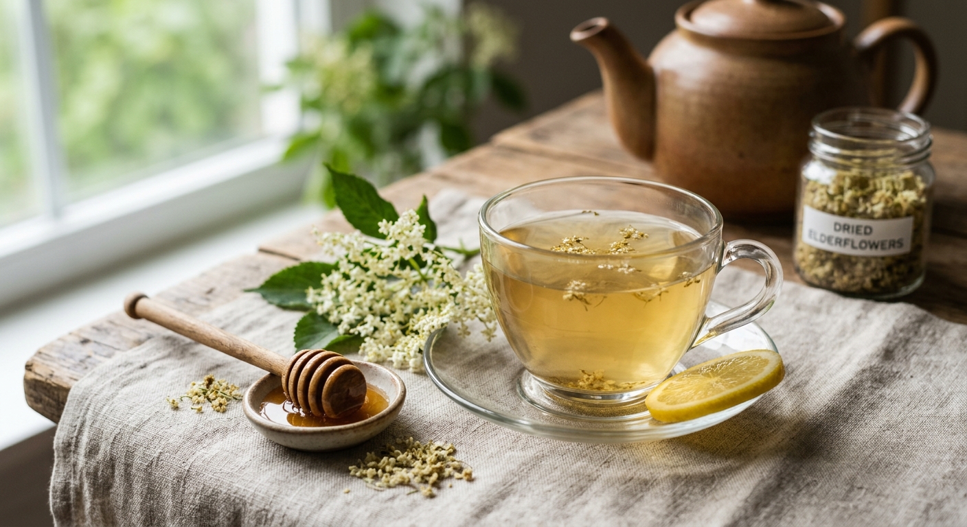 Elderflower Tea: The Gentle Floral Remedy for Restful Sleep and Calm Nerves