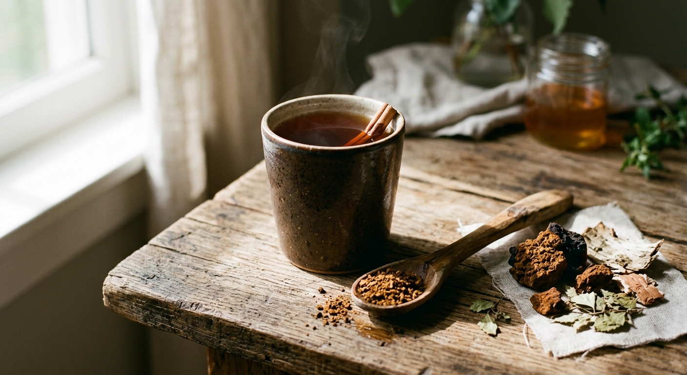 Chaga Mushroom Tea: The Ancient Adaptogen That Fights Stress and Fortifies Your Immune System