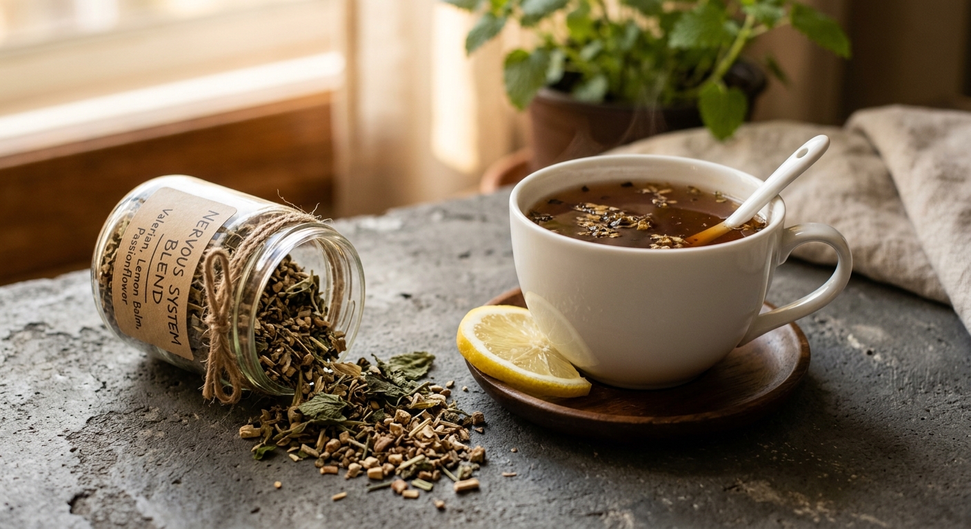 European Nervous System Herbs Tea: A Traditional Blend for Calm and Restful Sleep