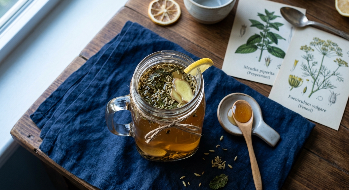 Post-Meal Bloat Tea: A Soothing Blend to Calm Digestion Naturally