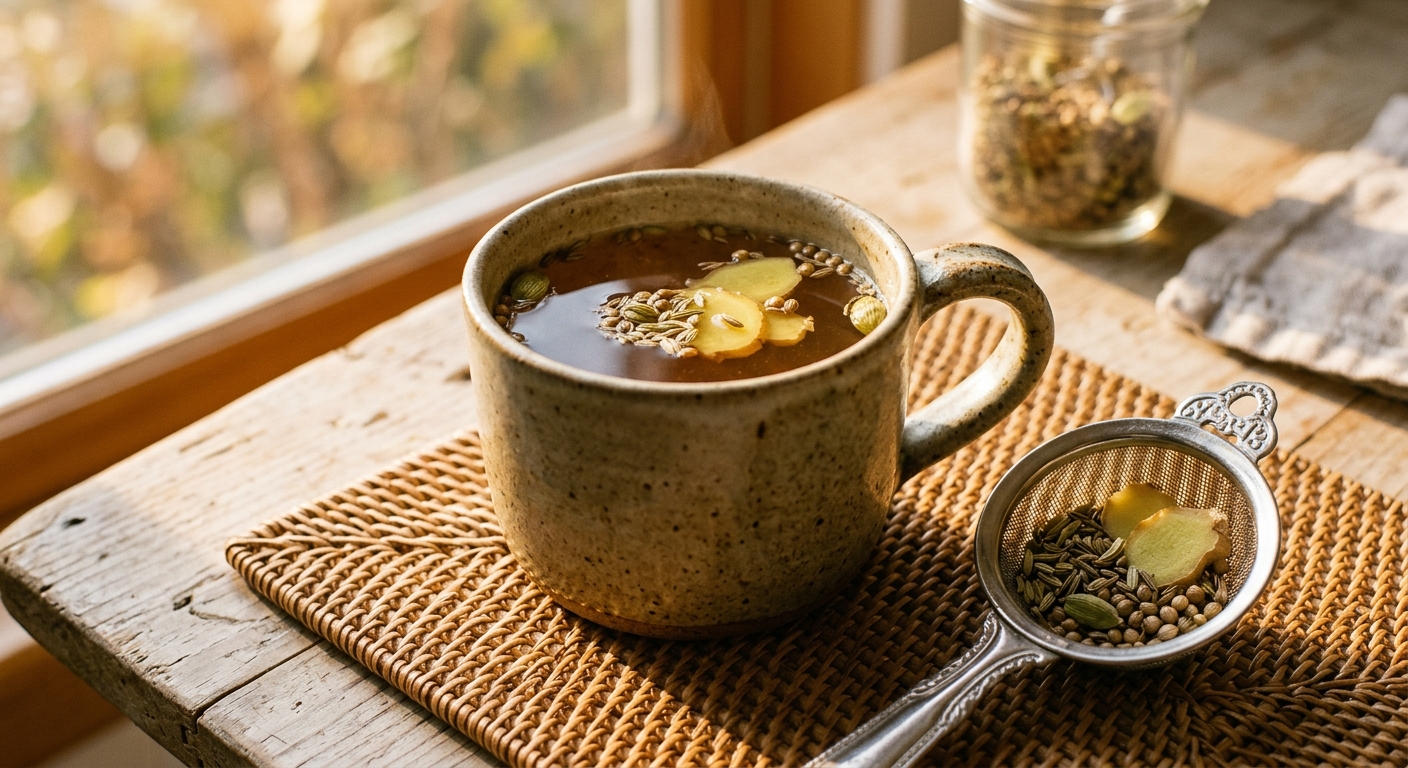 Ayurvedic Digestive Blend Tea: The Ancient Spice Formula for a Calm, Happy Gut