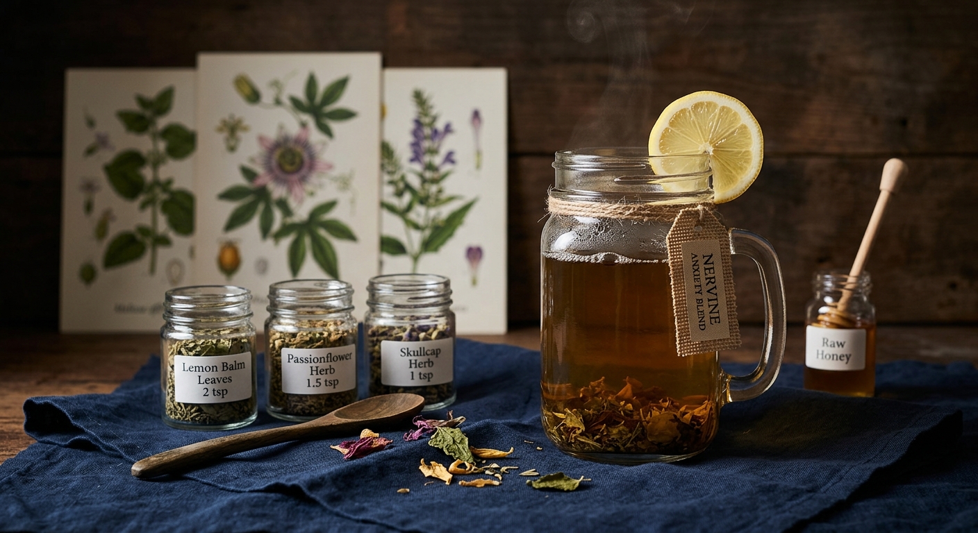 Nervine Herbs for Anxiety Tea: A Calming Blend to Quiet a Restless Mind