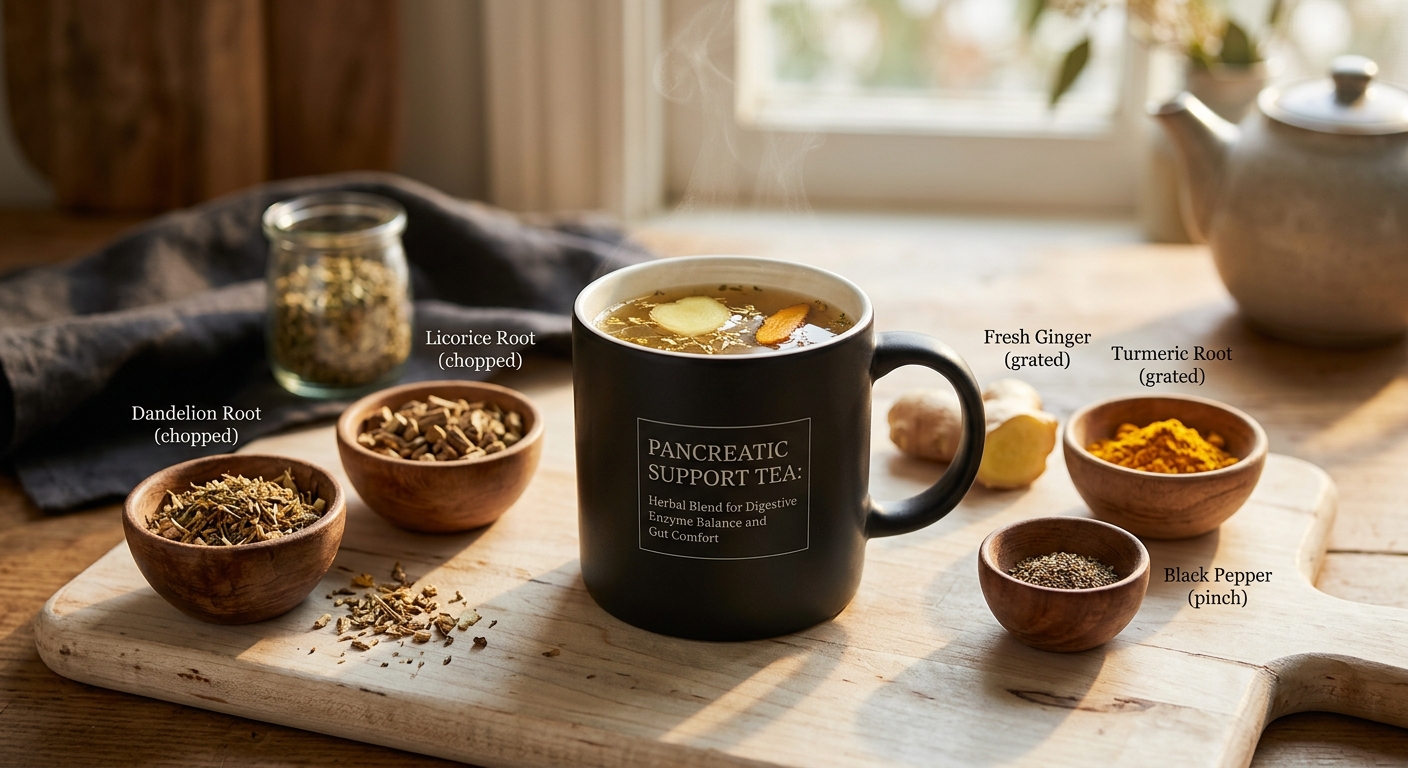 Pancreatic Support Tea: The Herbal Blend for Digestive Enzyme Balance and Gut Comfort