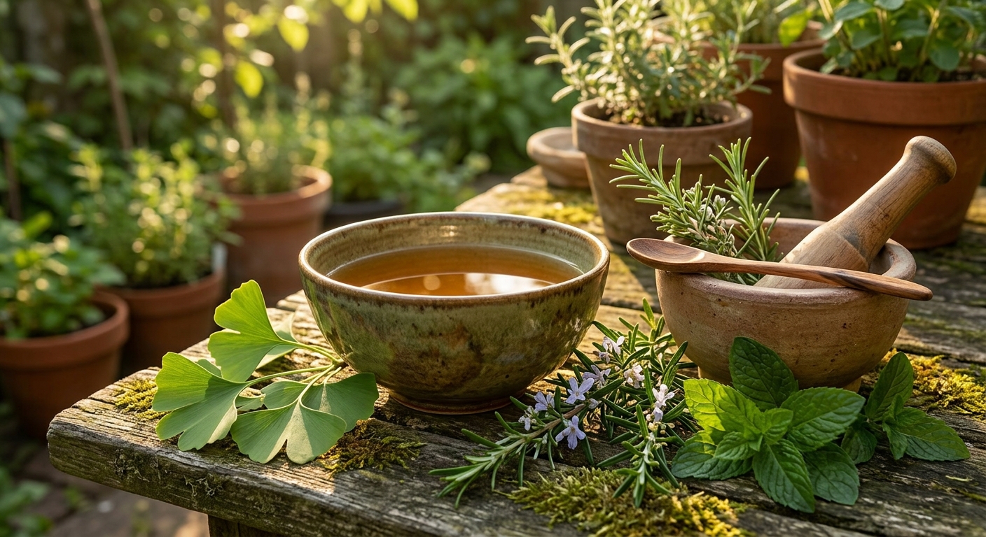 Study Focus Tea: Ginkgo, Rosemary ' Peppermint for Sharper Concentration