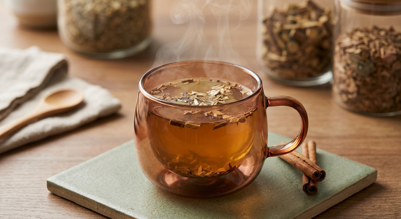 Post-Antibiotic Gut Restore Tea: Rebuild Your Microbiome with Slippery Elm, Marshmallow Root ' Licorice