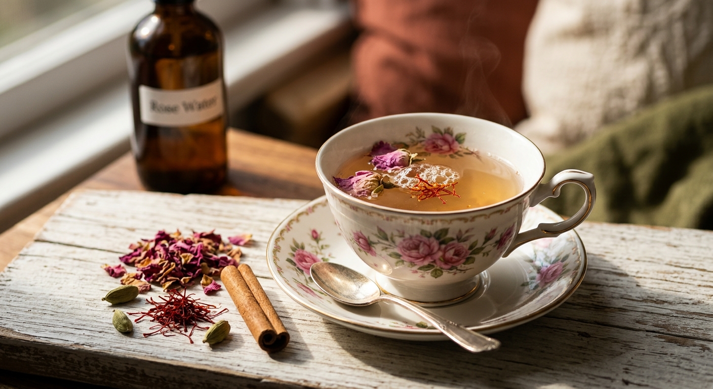 Persian Rose Water Tea: The Ancient Floral Remedy for Stress and Anxiety