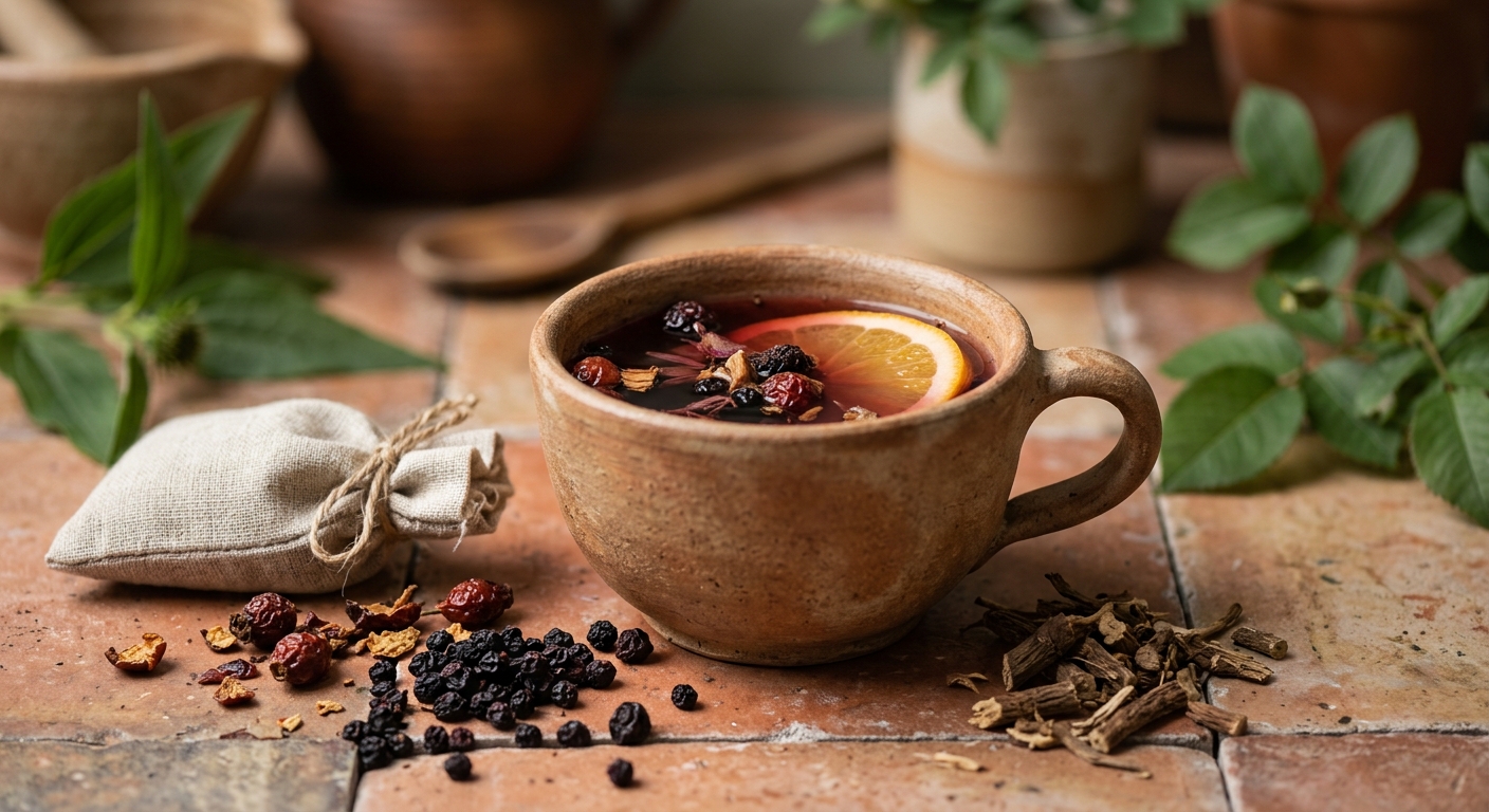 Cold Brew Immune Tea: Elderberry, Rosehip, and Echinacea for Year-Round Defense