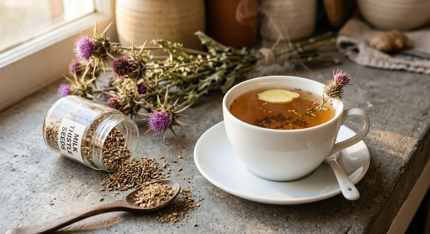 Milk Thistle Tea: The Ancient Liver Tonic That Supports Digestion and Detox