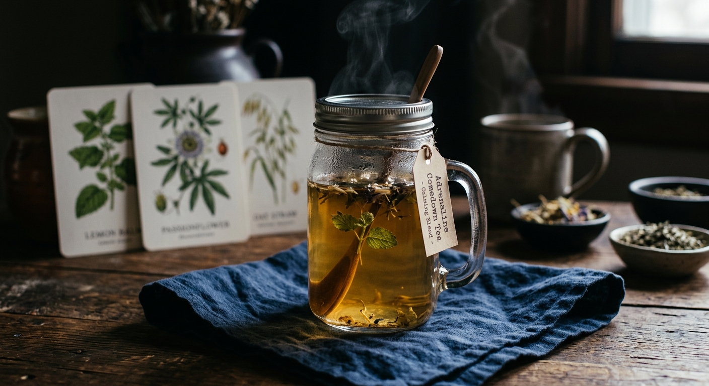 Adrenaline Comedown Tea: A Calming Blend to Soothe Your Nervous System After Stress