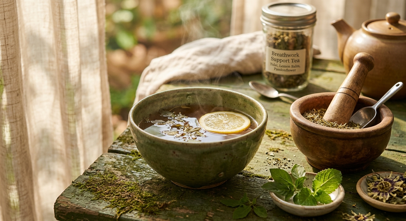 Breathwork Support Tea: A Calming Herbal Blend to Deepen Your Practice