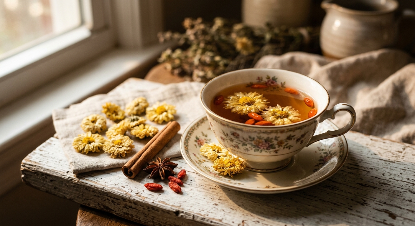 Korean Chrysanthemum Tea: The Ancient Floral Brew for Calm and Restful Sleep