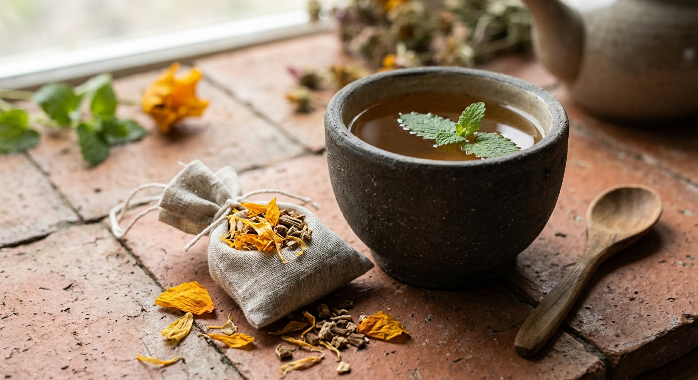 California Poppy and Valerian Blend Tea: A Gentle Herbal Sleep Ritual