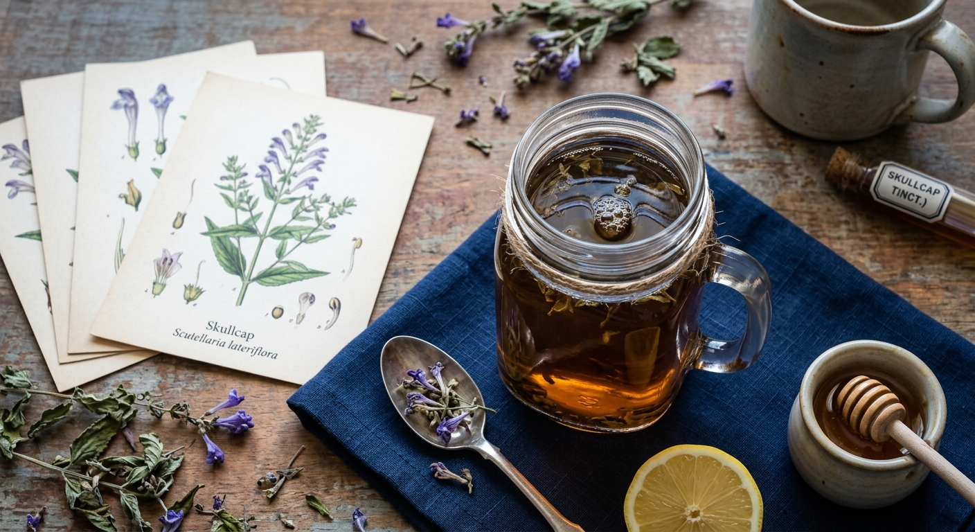 Skullcap Anxiety Tea: The Ancient Nerve Tonic That Calms Without Clouding Your Mind