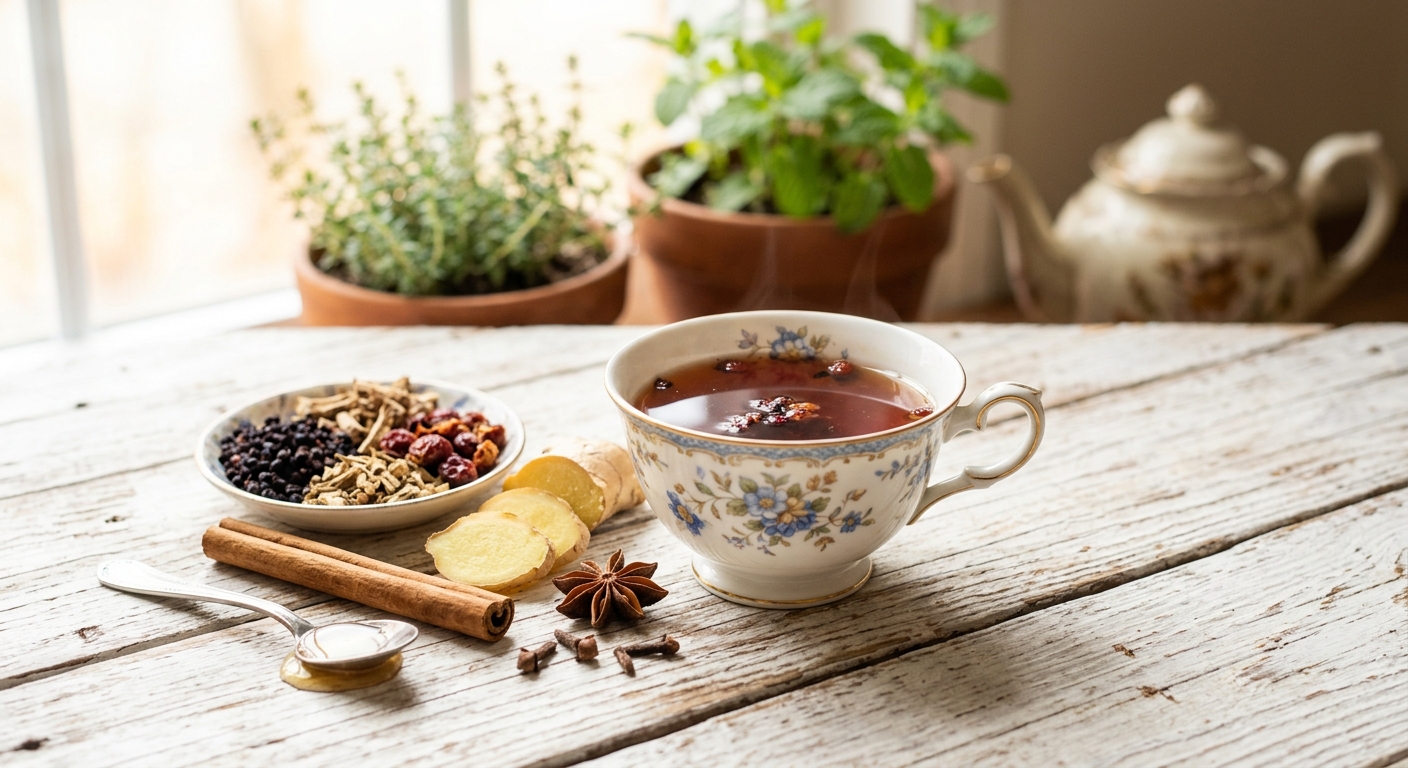 Cold and Flu Blend Tea: The Immune-Boosting Herbal Formula to Brew When You Feel It Coming On