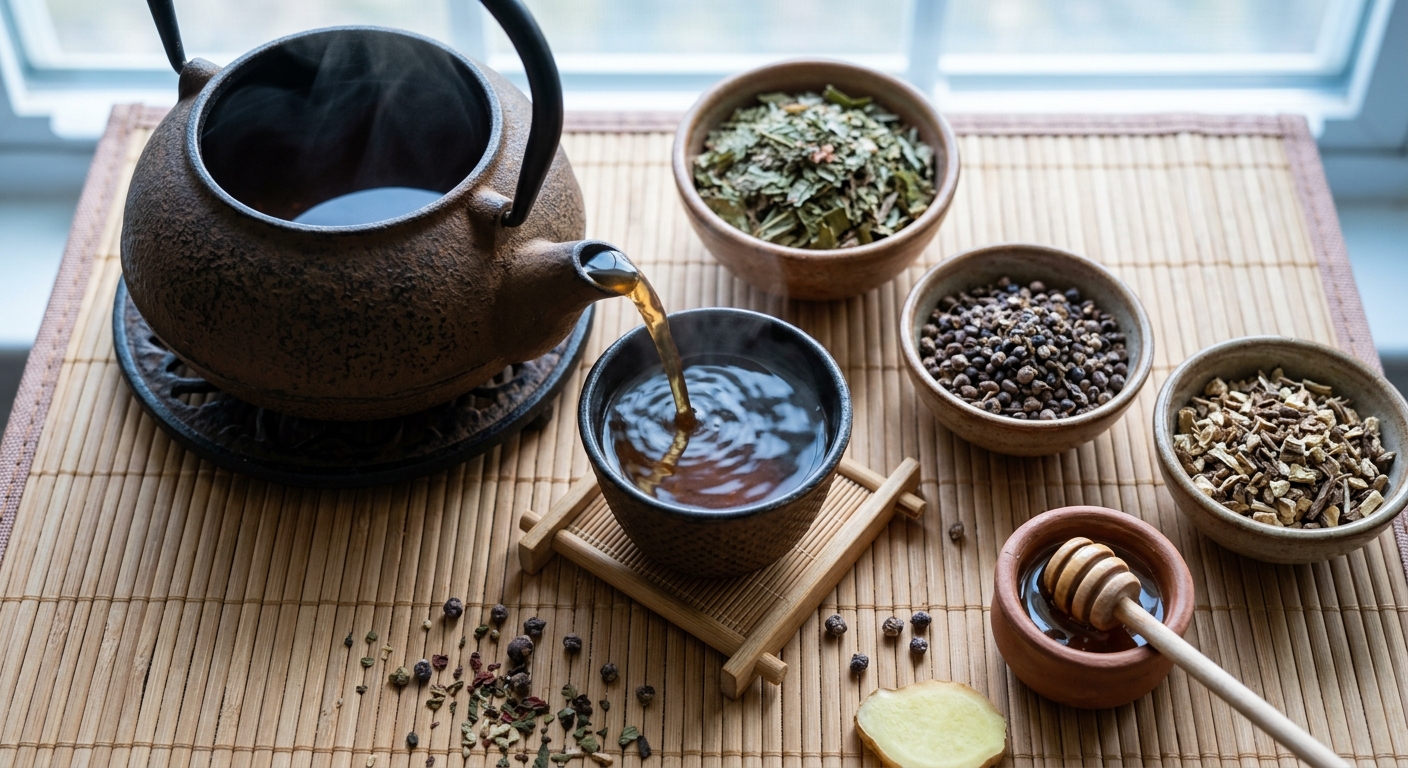 Herbal Tea for Uterine Fibroids: A Red Raspberry Leaf ' Vitex Blend for Hormonal Balance