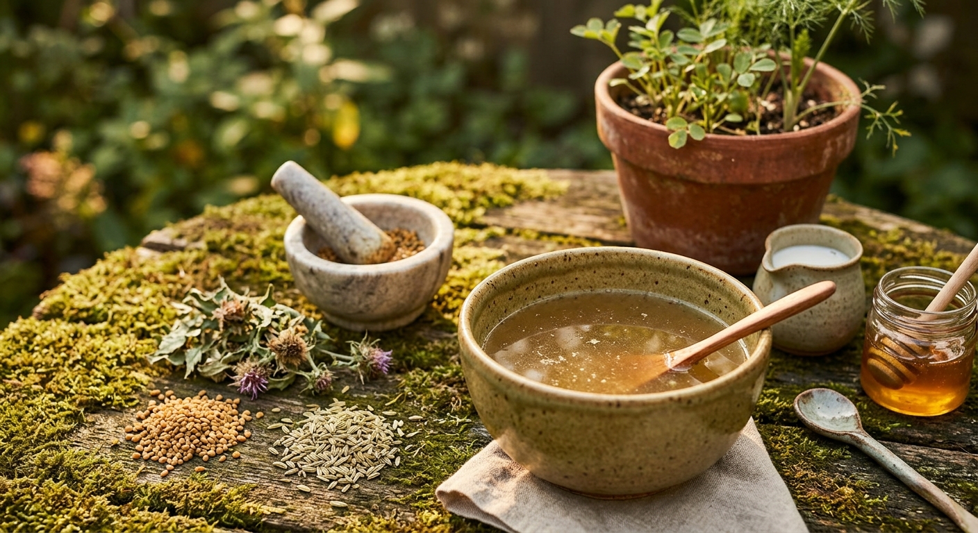 Milk Supply Boosting Tea: Fenugreek, Fennel ' Blessed Thistle for Nursing Mothers