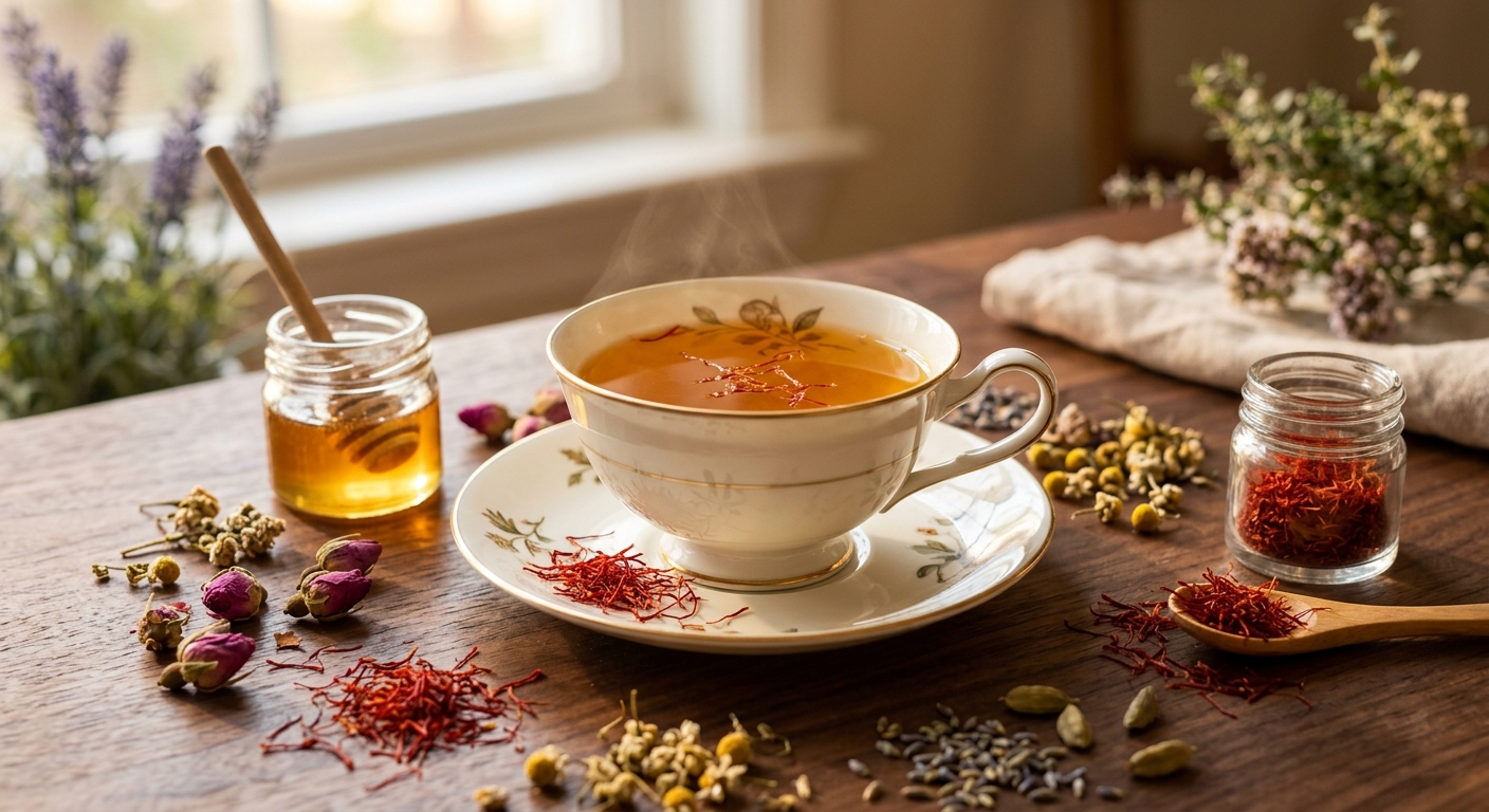 Saffron Tea: The Golden Elixir for Sleep, Mood, and Deep Relaxation