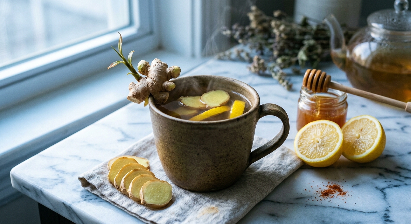 Ginger and Lemon Tea: A Zingy Digestive Tonic You Can Brew Four Ways
