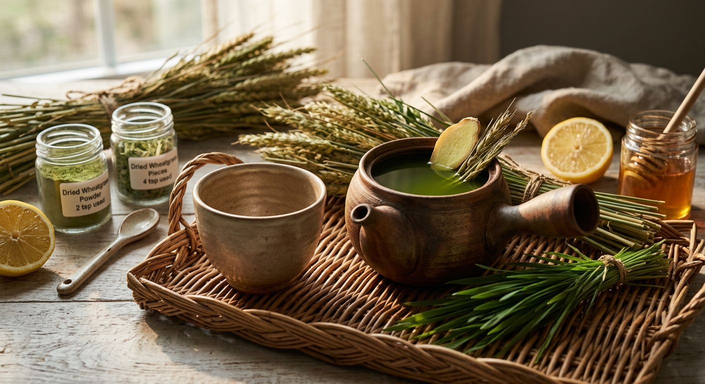 Wheatgrass Tea: The Ancient Green Tonic for Sustained Energy and Mental Clarity
