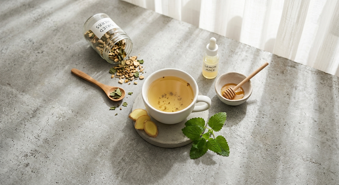 Morning Sickness Tea: A Gentle Ginger and Lemon Balm Blend to Ease Nausea