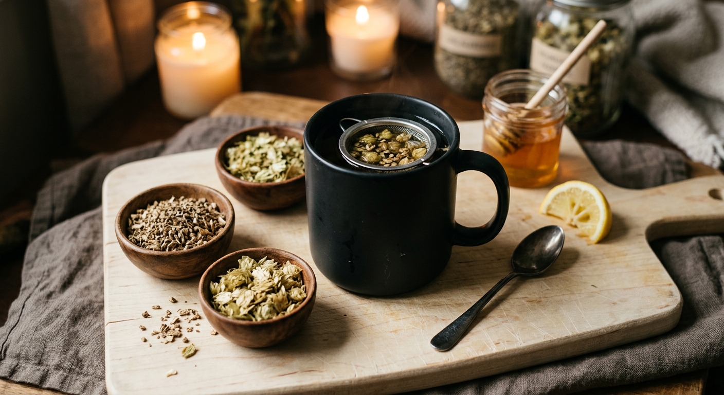 Valerian and Hops Sleep Blend Tea: A Natural Remedy for Deep, Restful Sleep