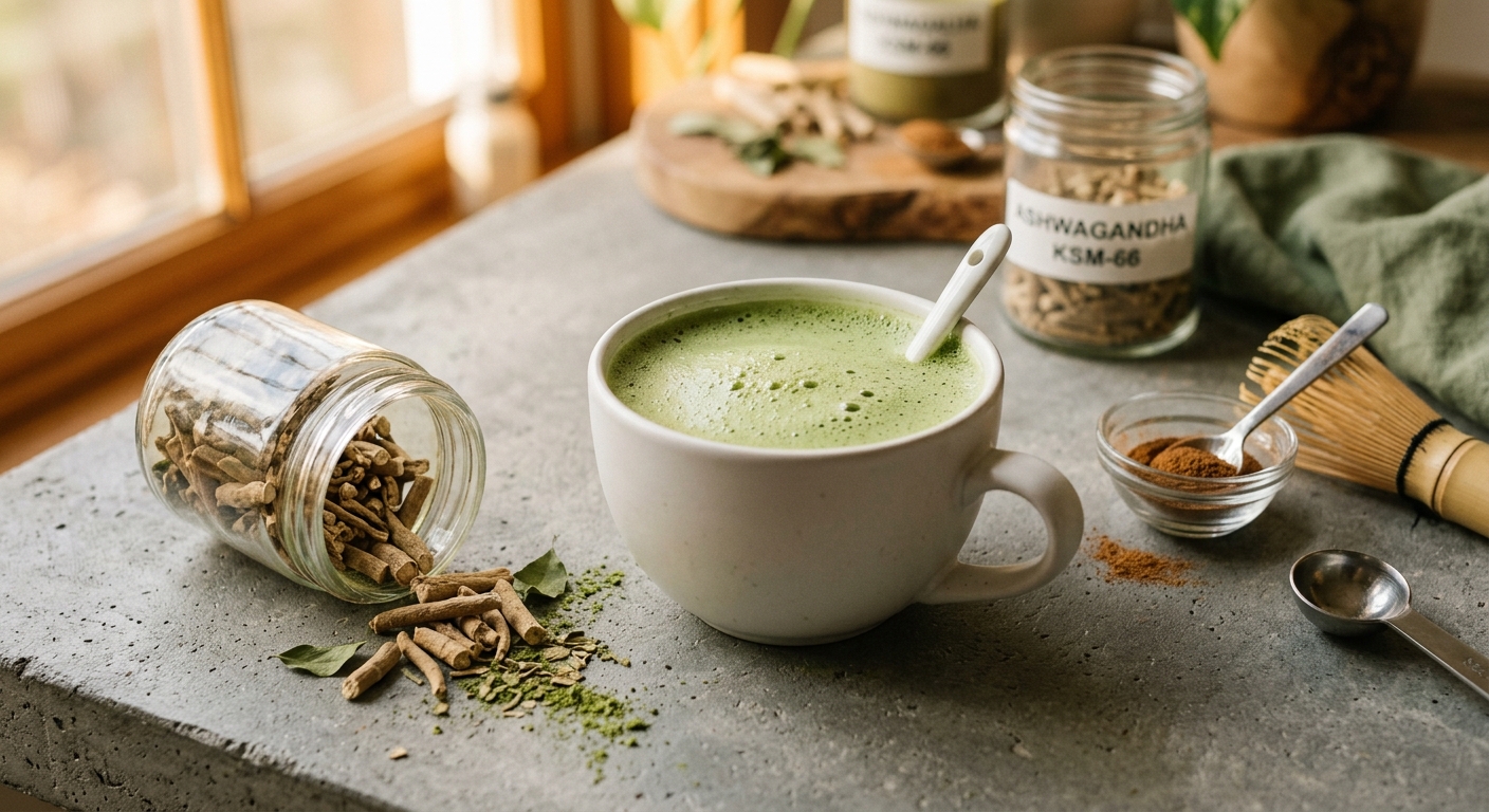 Matcha and Ashwagandha Blend Tea: Calm Energy, Laser Focus