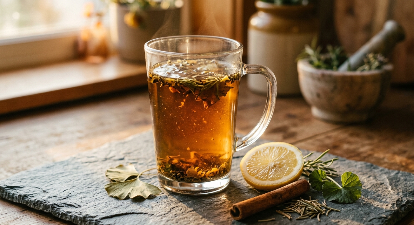 Memory Enhancement Tea: Brew Ginkgo, Rosemary ' Gotu Kola for Sharper Focus