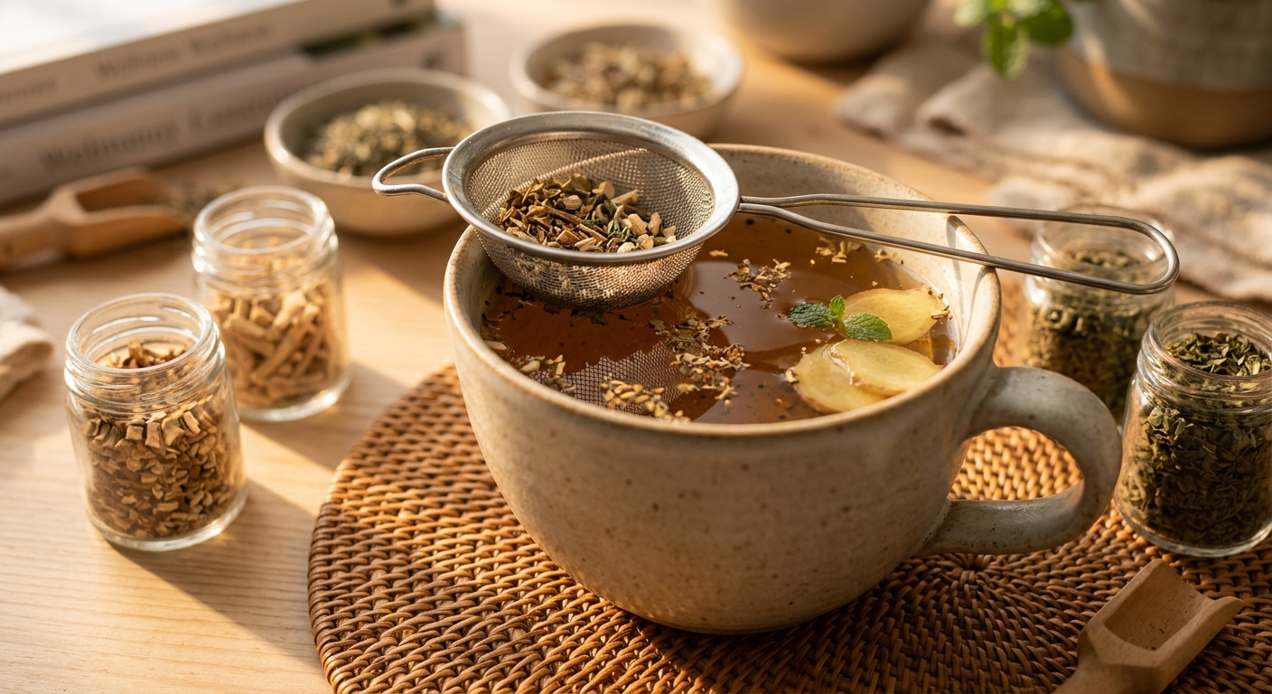 Fibromyalgia Energy Tea: A Gentle Herbal Blend for Fatigue, Fog, and Full-Body Exhaustion
