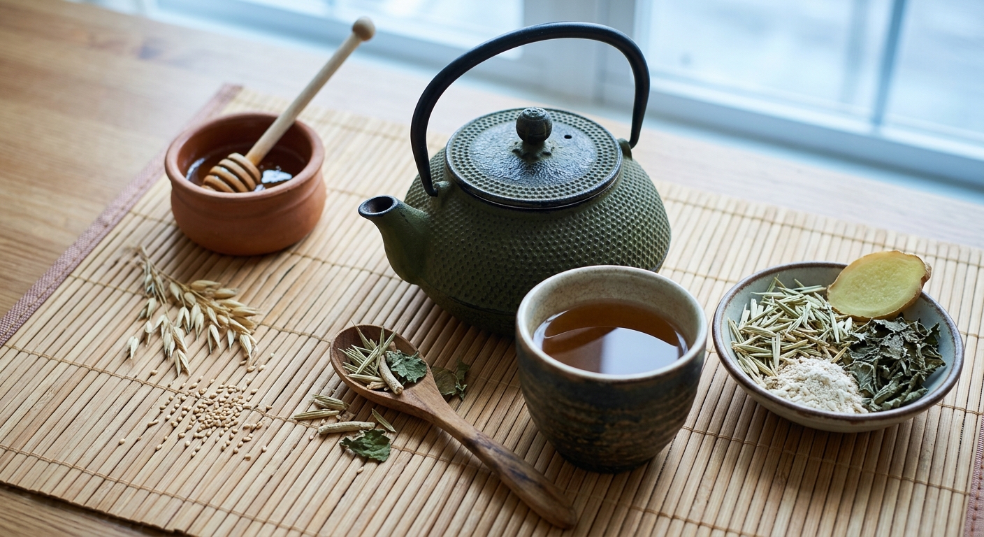 Nervous Exhaustion Recovery Tea: A Restorative Blend of Oat Straw, Ashwagandha, and Lemon Balm