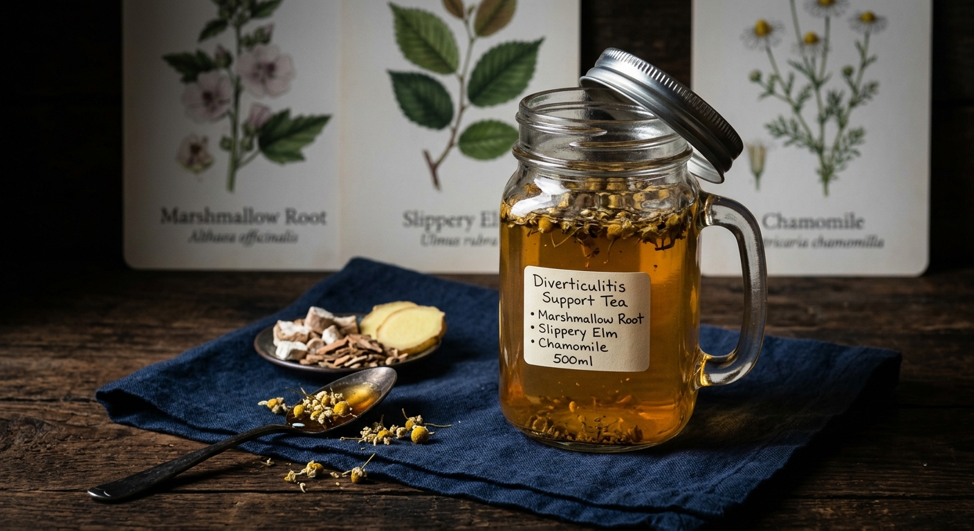 Diverticulitis Support Tea: A Soothing Herbal Blend for Gut Inflammation
