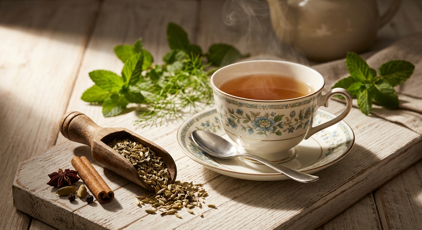 Bloating Relief Tea: A Soothing Fennel and Peppermint Blend for a Calmer Gut