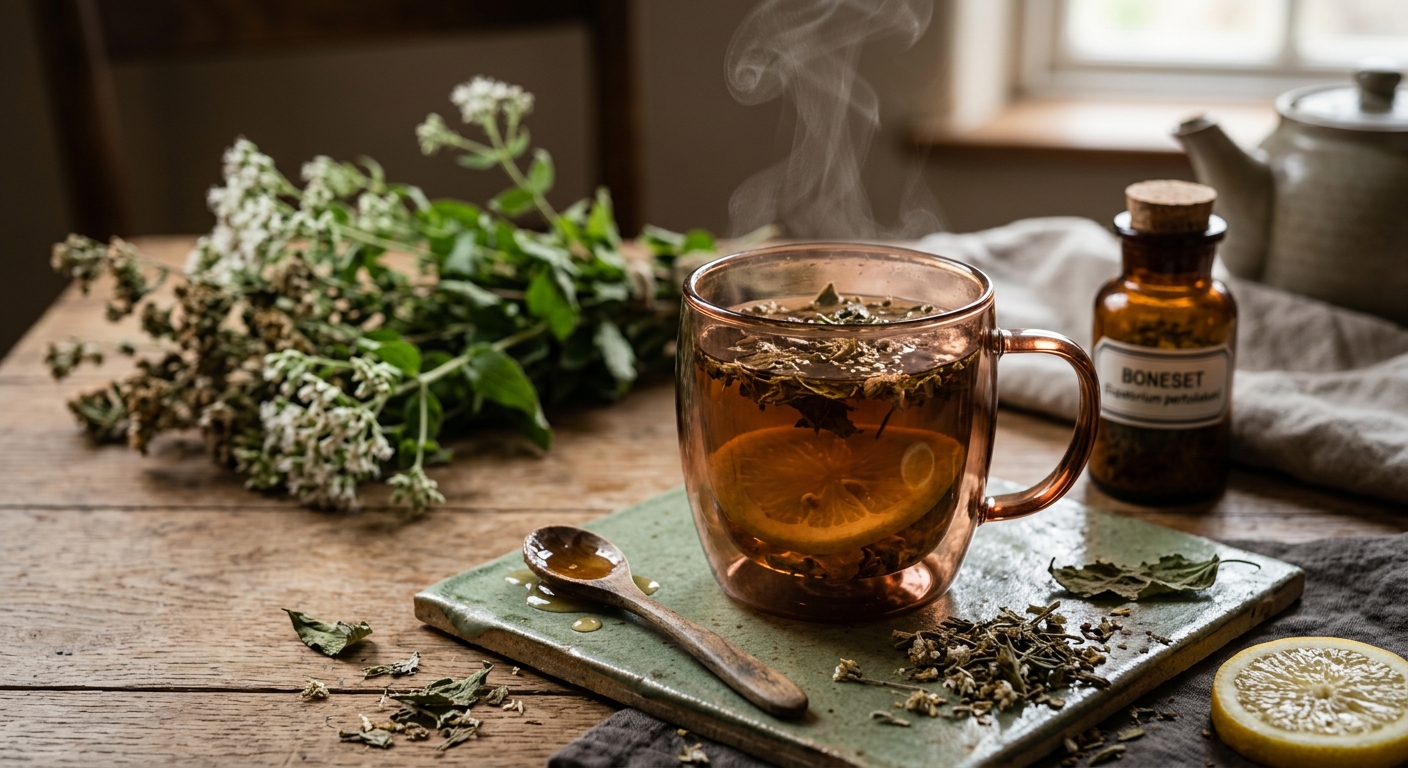 Boneset Tea: The Bitter Colonial Remedy That Earned Its Name Fighting Fevers