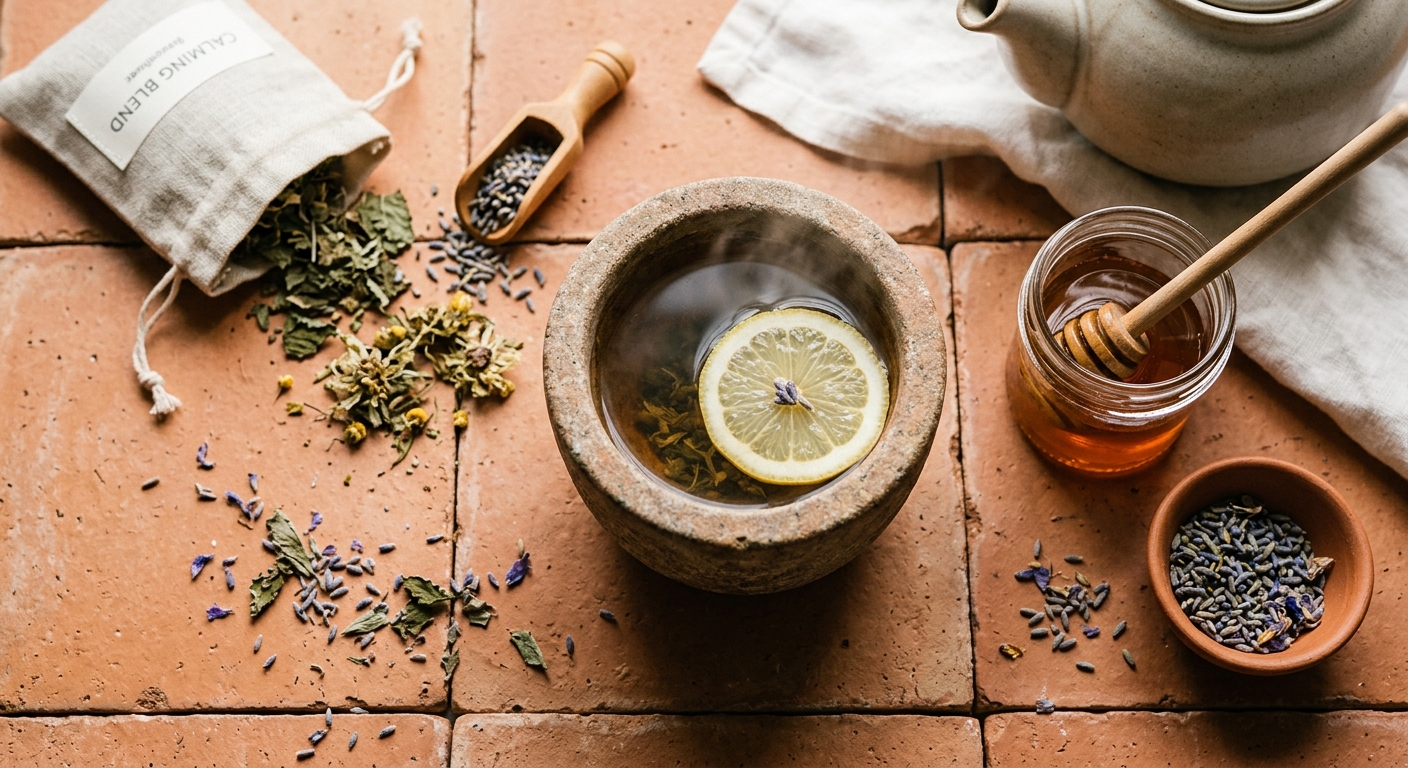 Overthinking Herbal Tea: A Calming Blend to Quiet a Restless Mind