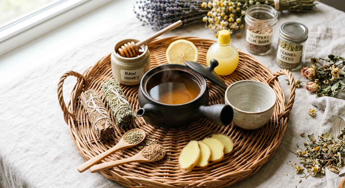 Slippery Elm ' Fennel Probiotic-Supporting Herbal Tea for a Healthier Gut