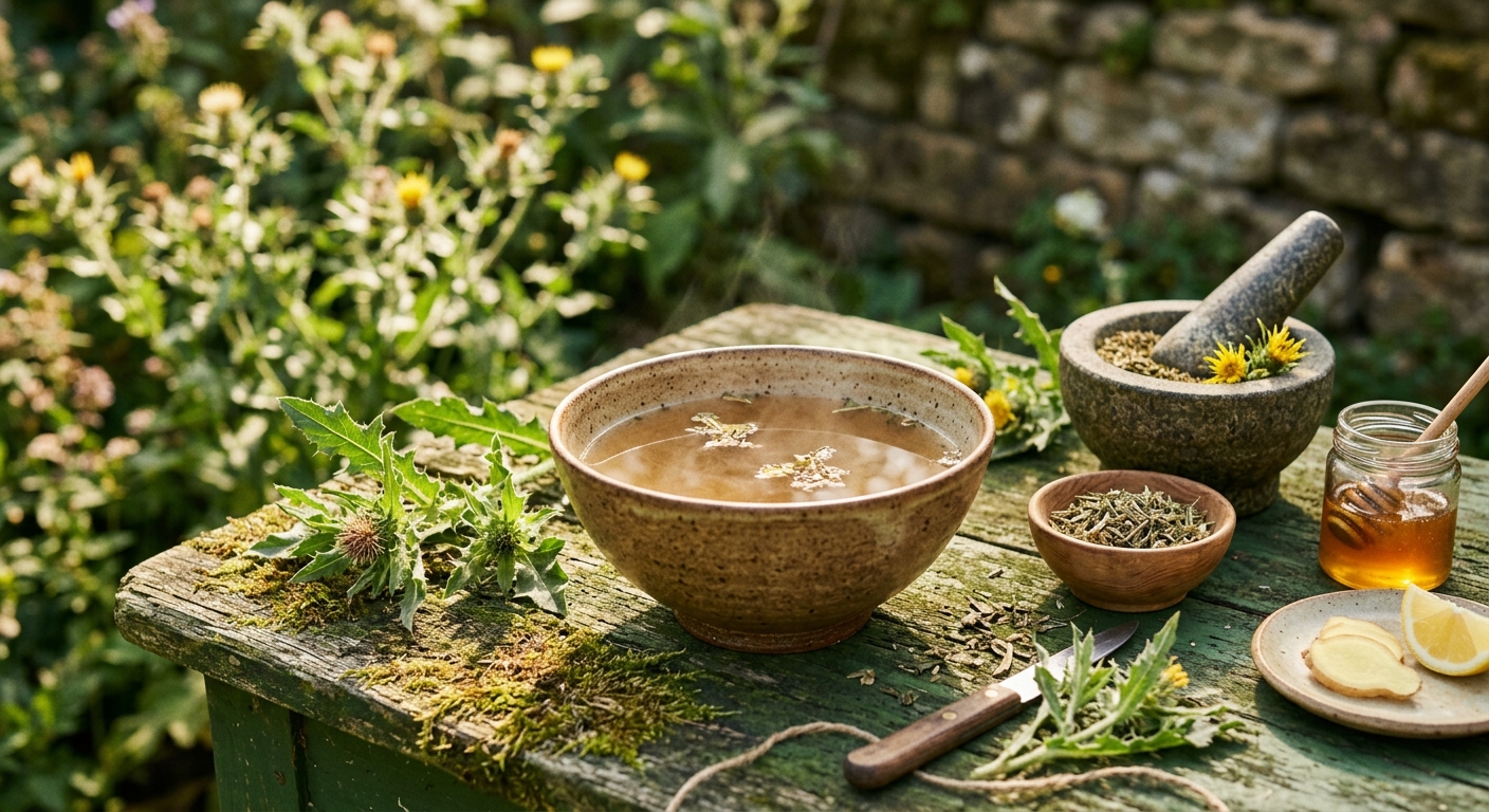 Blessed Thistle Tea: The Bitter Digestive Tonic With Centuries of Herbal Wisdom